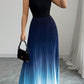 Women's Casual Crew-neck Sleeveless Gradient-color Dress