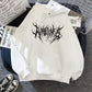 Graffiti lightning letter print hoodie