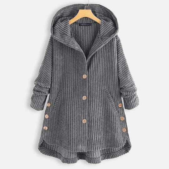 New Style Loose Plus Size Retro Corduroy Coat