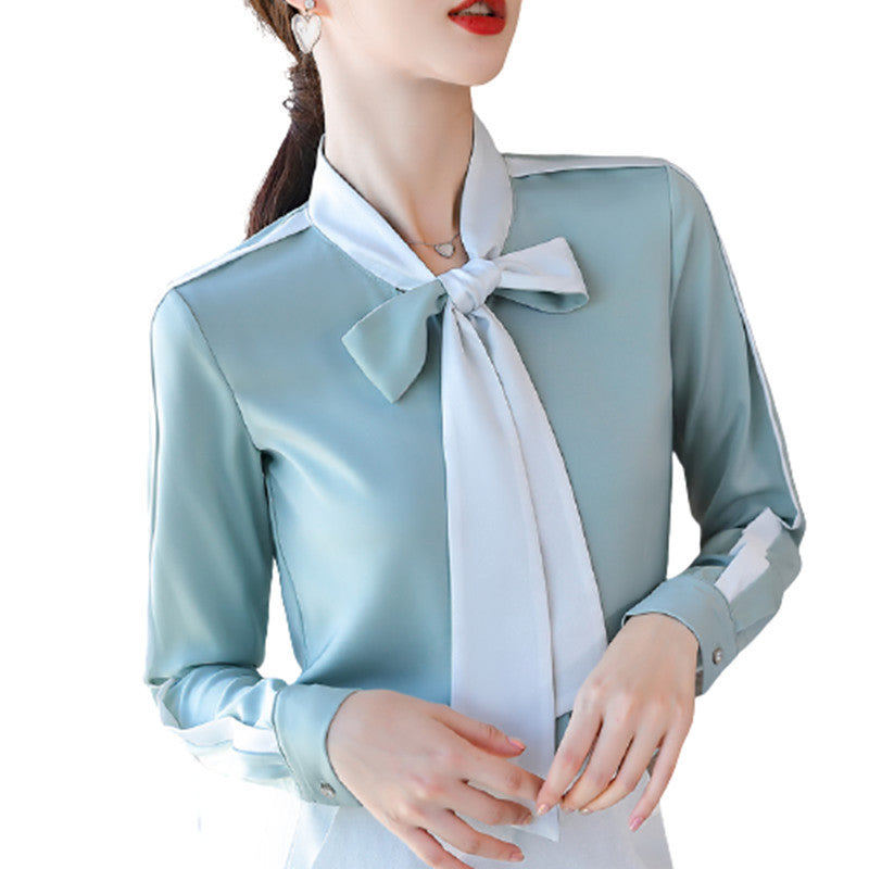 Women's Loose Design Niche Lace-up Shirt