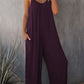 Women's Solid Color Suspender Jumpsuit Solid Color
