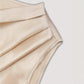 Sleeveless Scooped-neck Top Paired With A Pleated Skirt