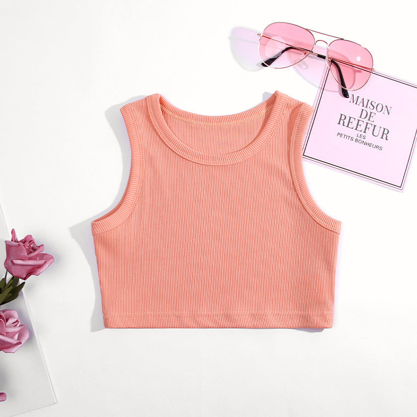 Girls' Vest Summer Ins European And American Short
