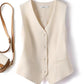 Women's Waistcoat Black Short Vest
