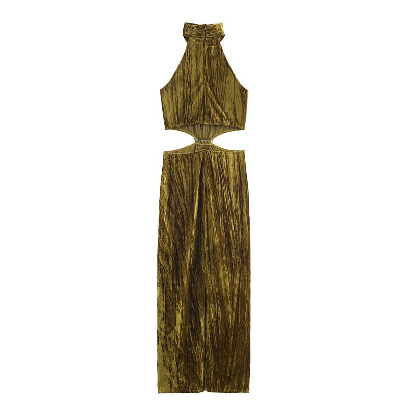 Women's Fashion Jewelry Embellished Open Design Dress