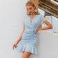 Pleated tie dress