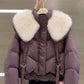 Winter Black Cotton-padded Clothes Coat For Women