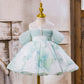 Super Beautiful Fairy Little Girl Birthday Host Piano Performance Costume Dress