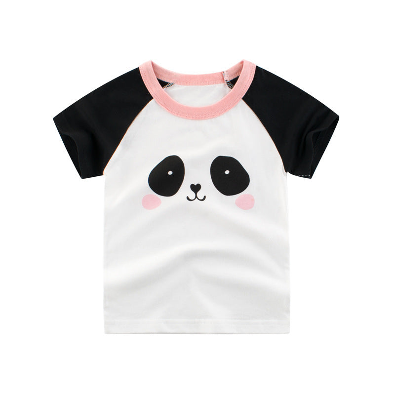 Summer Children T shirt New Korean Short Sleeve Girls Half Sleeve Top