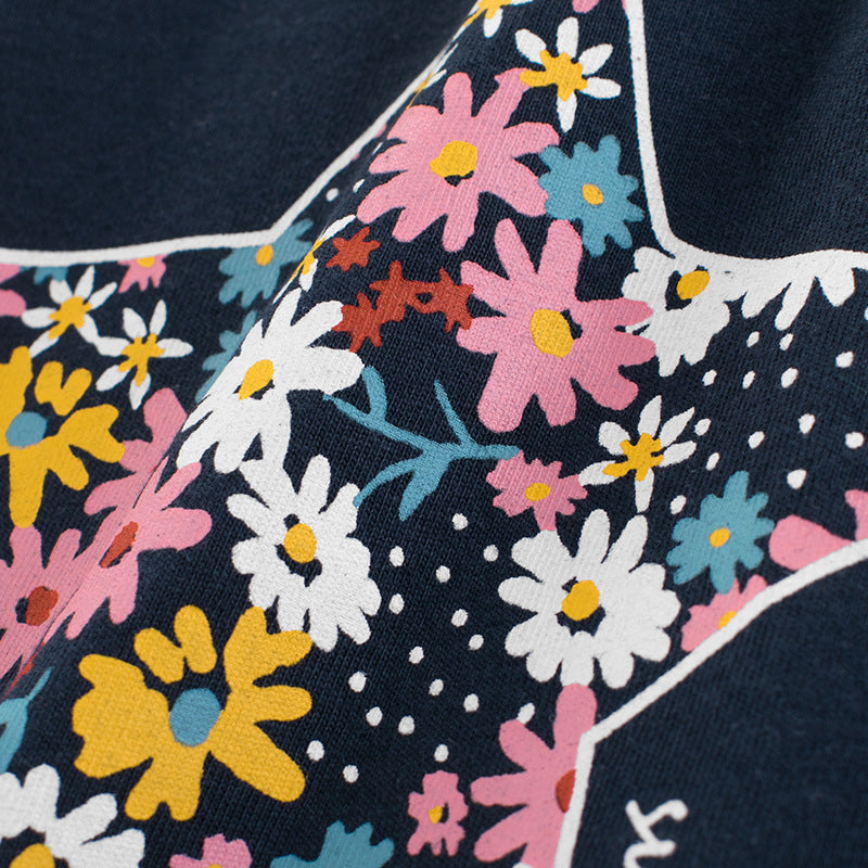 T-shirt d'été à manches courtes pour filles, vêtements pour enfants