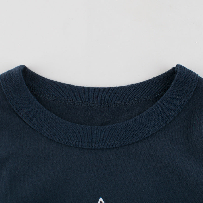 T-shirt d'été à manches courtes pour filles, vêtements pour enfants