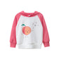 Children's Spring Girls' Loose Hooded Long Sleeve Wweater