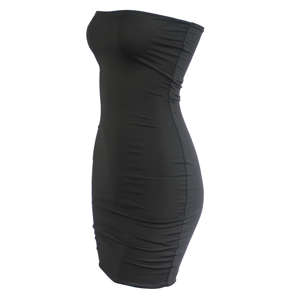 Robe courte de soirée sexy sans bretelles à dos ouvert pour femme