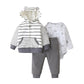 Autumn and Winter Baby Cartoon Three-Piece Suit