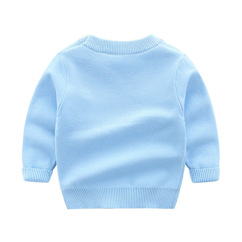 Korean Cartoon Round Neck Pullover Jacket