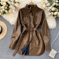 Net Red Same Style Autumn and Winter PU Leather Jacket Women