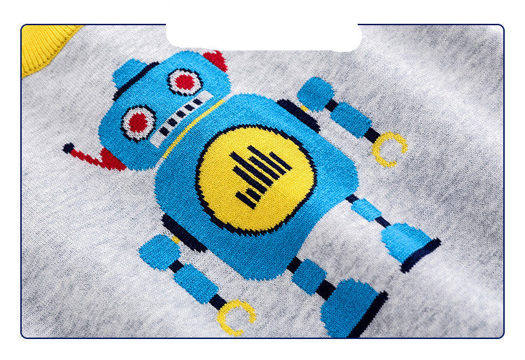 Pull ras du cou Robot Boy version coréenne