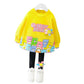 Children's Pants Suit Girls Cartoon Sweater Two-Piece Baby Girl