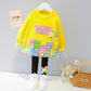Children's Pants Suit Girls Cartoon Sweater Two-Piece Baby Girl