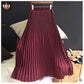 Solid Color High Waist Half-length Skirt Female Elastic Waist Chiffon Skirt