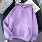 Sweat à capuche sport imprimé rose noire Candy