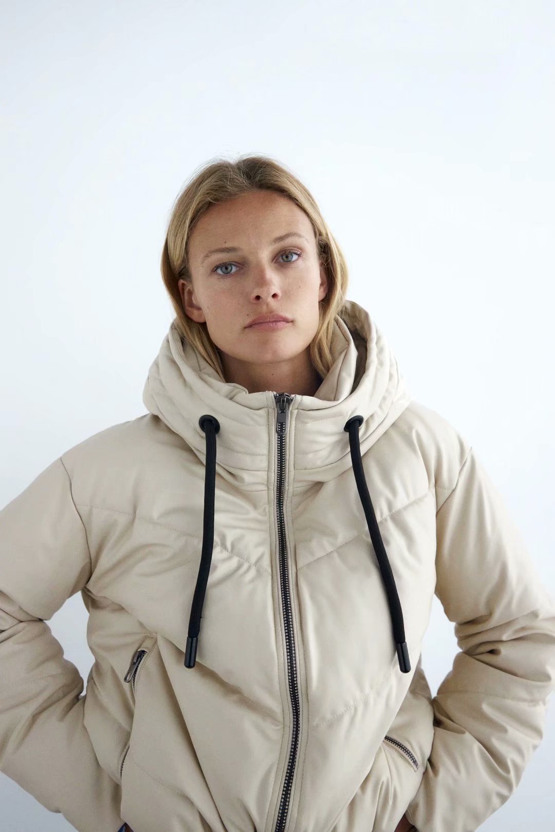 Veste en similicuir et coton pour femme