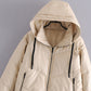 Veste en similicuir et coton pour femme