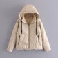 Veste en similicuir et coton pour femme