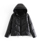 Veste en similicuir et coton pour femme