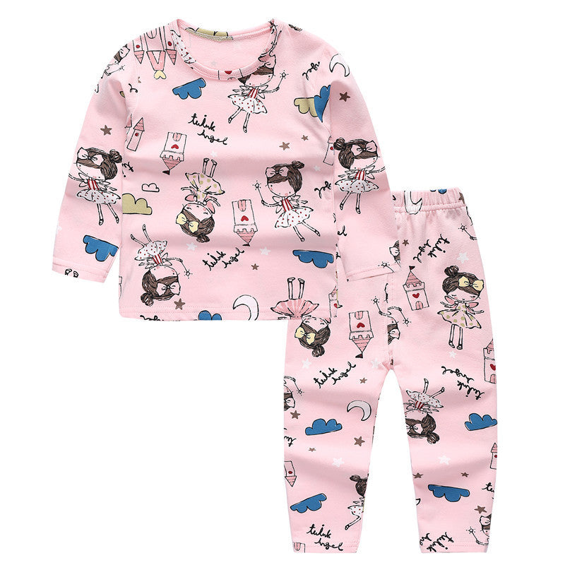 Children's Suit Qiu Yi Long Trousers Baby Pajamas