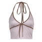 Checked Strapless Waistcoat Suit With Straps