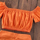 Girls' Shirt And Mermaid Skirt Two-piece Suit