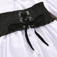 European And American Girls Suit Woven Cotton Collar Cardigan Stretch Denim Tie