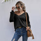 Large Size Long-Sleeved Women's Knitted Bottoming Shirt