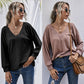 Large Size Long-Sleeved Women's Knitted Bottoming Shirt