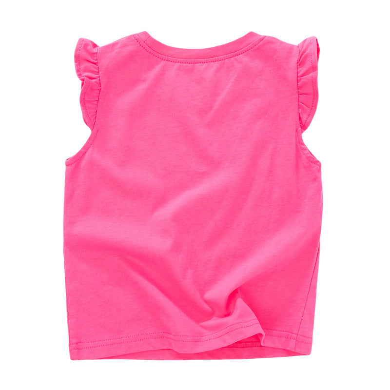 Summer New Children's Clothing Cotton T-shirt Round Neck