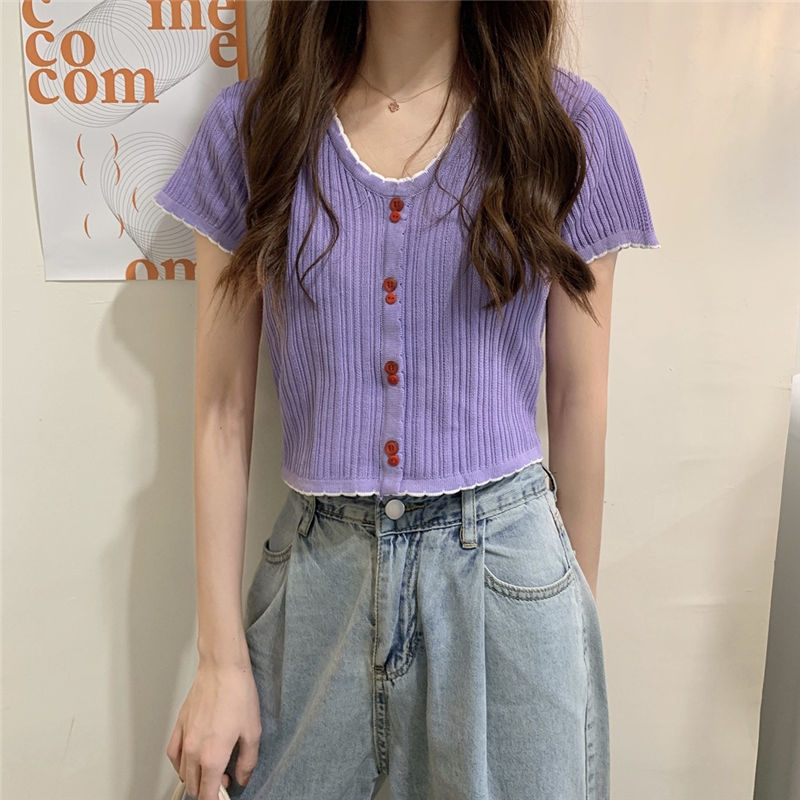 T-shirt slim à manches courtes