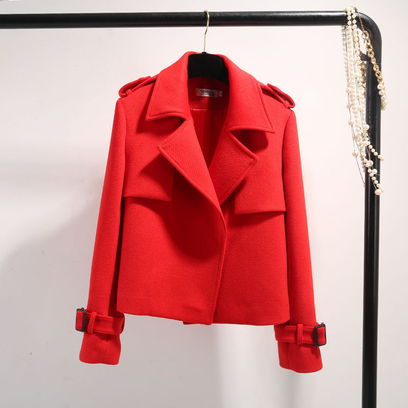 Small All-match Small Fragrant Wind Woolen Short Coat