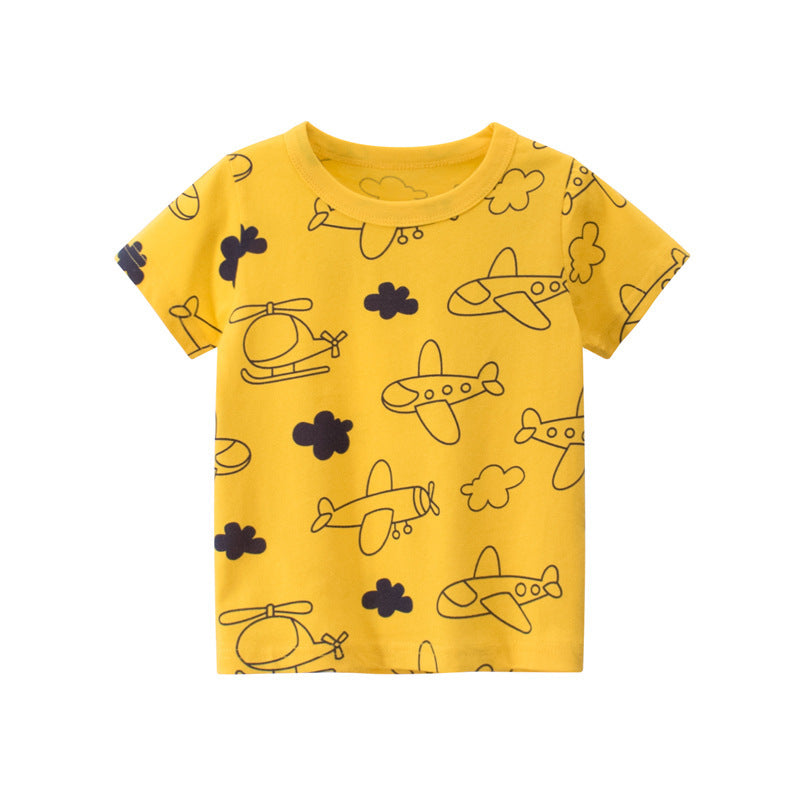 Nouveau t-shirt d'été à manches courtes pour enfants