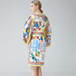 Robe imprimée pour femmes, style européen et américain, à la mode