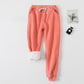 Lamb velvet padded sweatpants
