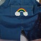 Rainbow Bib Pants Girls Baby Kids