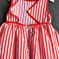 Fashionable And Cute Girls' Striped Sleeveless Backless Dress