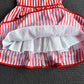 Fashionable And Cute Girls' Striped Sleeveless Backless Dress