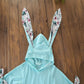 Pull trois pièces à manches longues imprimé oreilles de lapin en trois dimensions