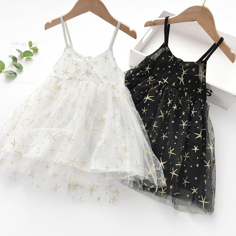 Jupe tutu et écharpe style super western pour petite fille, robe de princesse en fil de filet