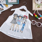 Fashion Girl Chiffon Vest shorts Suit