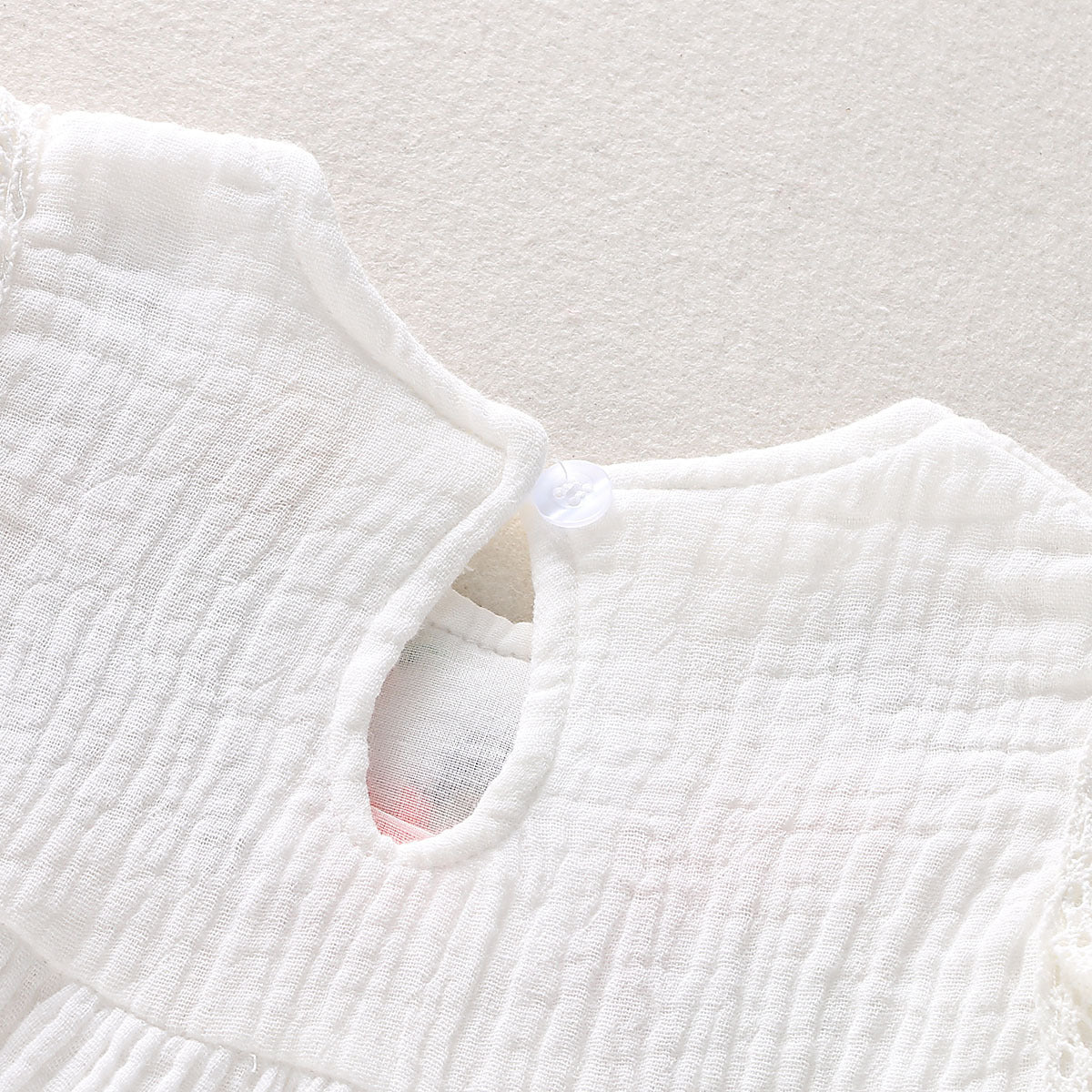 Cute Sleeveless Cotton And Linen Embroidered Princess Dress