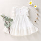Cute Sleeveless Cotton And Linen Embroidered Princess Dress