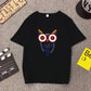 Cartoon Print Top Half Sleeve Bottoming Shirt T-shirt